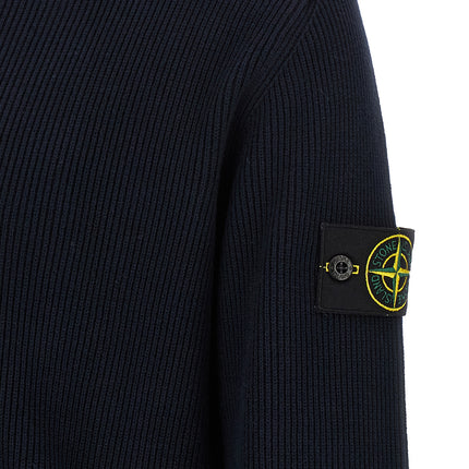 Stone Island Blue Cotton Cardigan