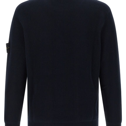 Stone Island Blue Cotton Cardigan