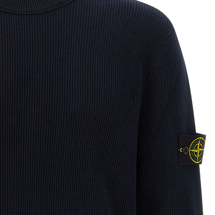 Stone Island Blue Cotton Cardigan