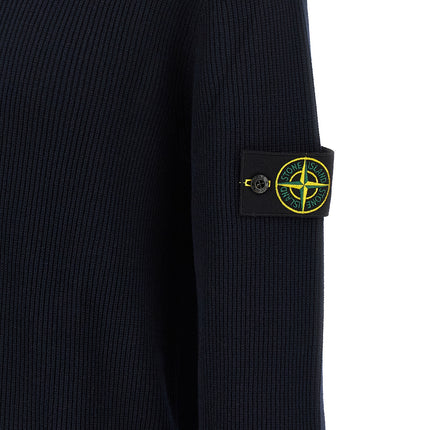 Stone Island Blue Cotton Cardigan