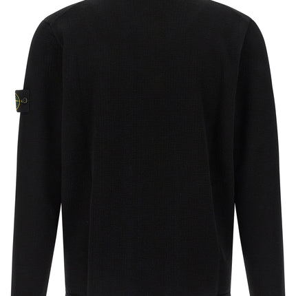 Stone Island Black Cotton Polo Shirt