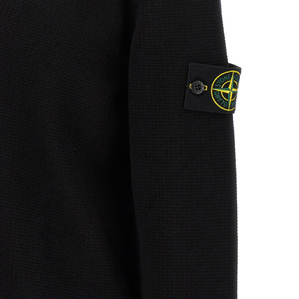 Stone Island Black Cotton Polo Shirt