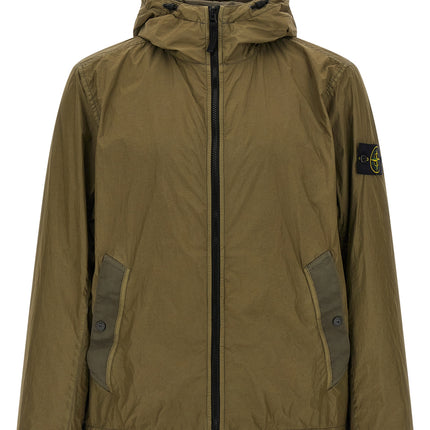 Stone Island Bicolor Polyamide Shell Jacket