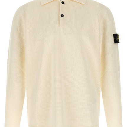 Stone Island Beige Cotton Polo Shirt