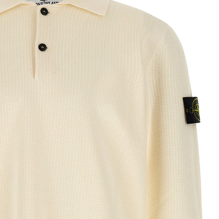Stone Island Beige Cotton Polo Shirt