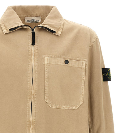 Stone Island Beige Cotton Blouse