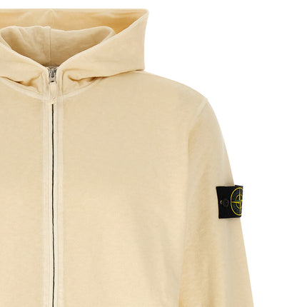 Stone Island Beige Cotton Sweatshirt