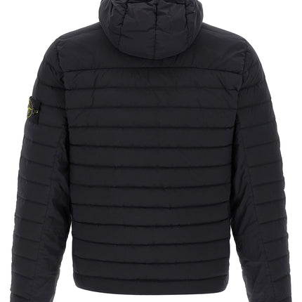 Stone Island Blue Polyamide Full-Length Jacket