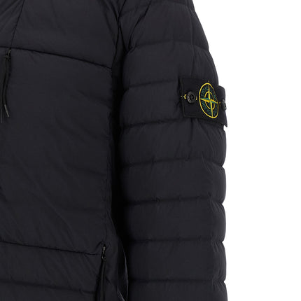 Stone Island Blue Polyamide Full-Length Jacket