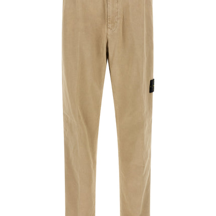 Stone Island Beige Cotton Casual Pants