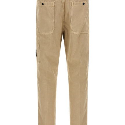 Stone Island Beige Cotton Casual Pants