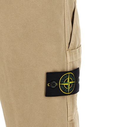 Stone Island Beige Cotton Casual Pants