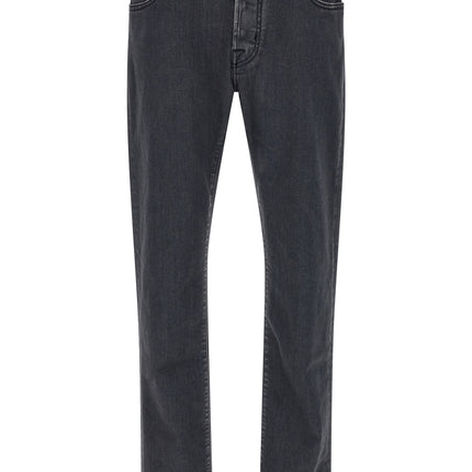 Jacob Cohen Gray Cotton Straight-Leg Jeans