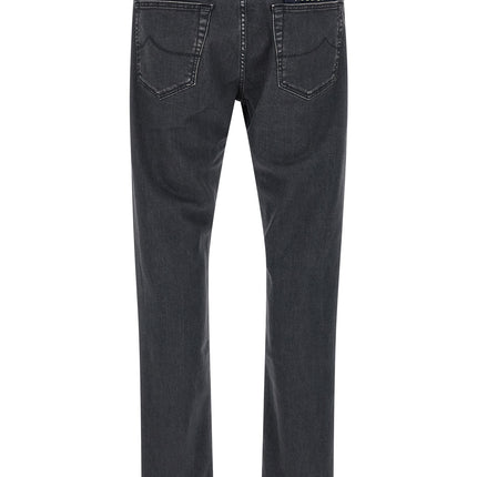 Jacob Cohen Gray Cotton Straight-Leg Jeans
