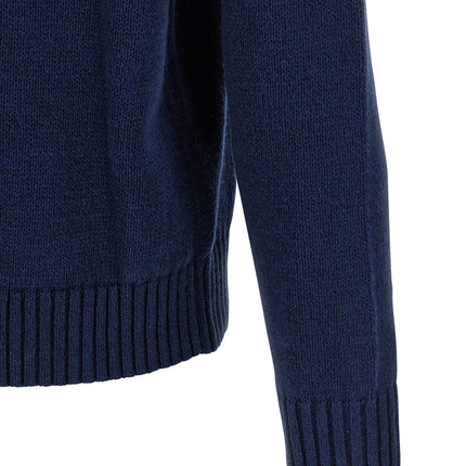 Polo Ralph Lauren Blue Linen Cardigan