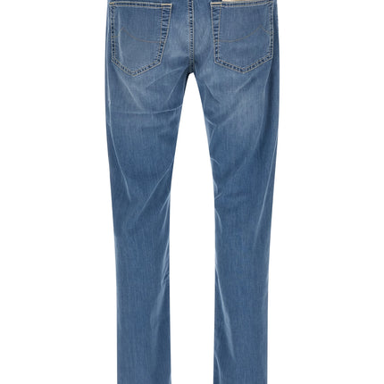 Jacob Cohen Blue Cotton Straight-Leg Jeans