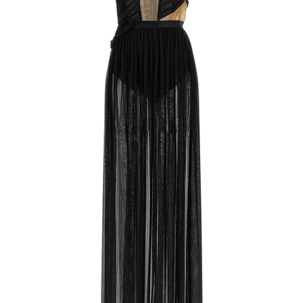Nensi Dojaka Black Viscose Long Dress