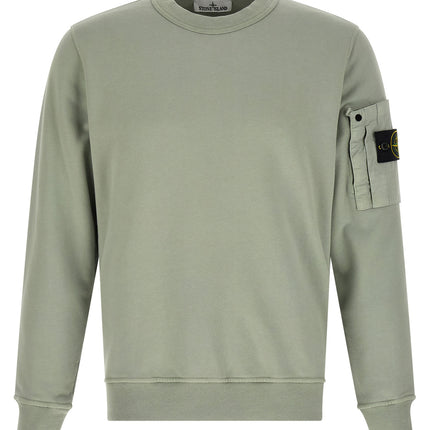 Stone Island Bicolor Cotton Sweatshirt
