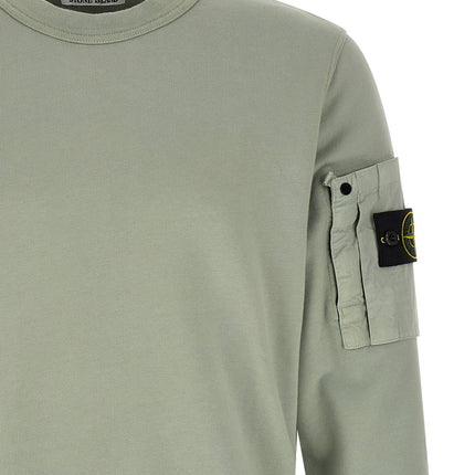 Stone Island Bicolor Cotton Sweatshirt