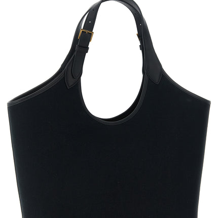 Versace Black Cotton Tote Bag