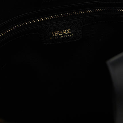Versace Black Cotton Tote Bag