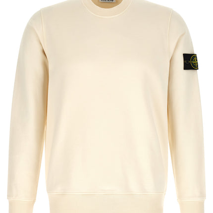 Stone Island Beige Cotton Sweatshirt