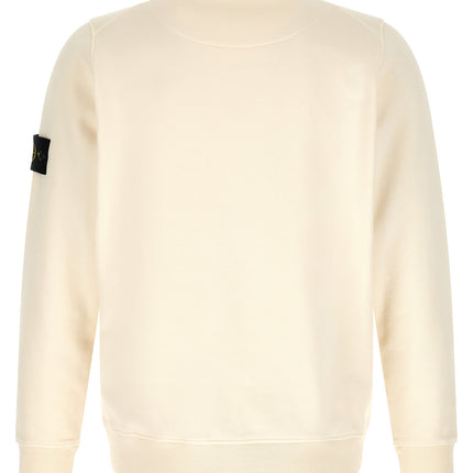 Stone Island Beige Cotton Sweatshirt