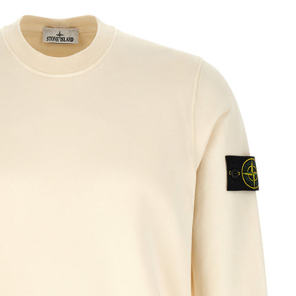 Stone Island Beige Cotton Sweatshirt