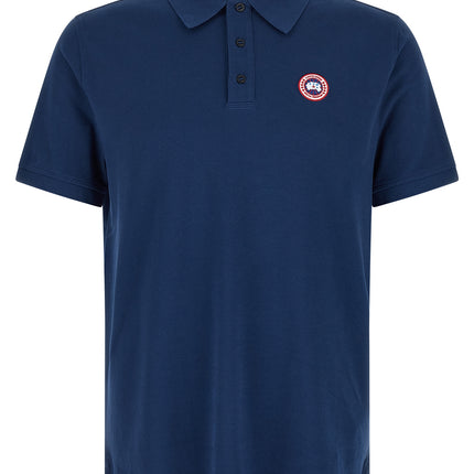 Canada Goose Blue Cotton Polo Shirt
