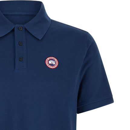 Canada Goose Blue Cotton Polo Shirt