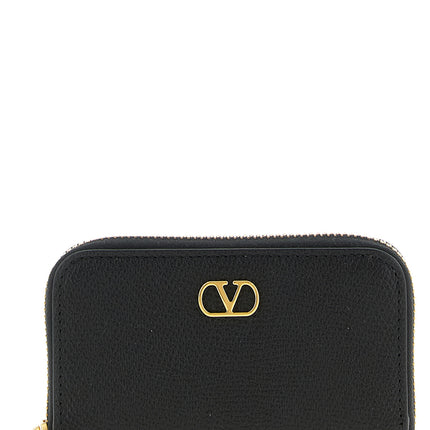 Valentino Garavani Black Calfskin Cardholder