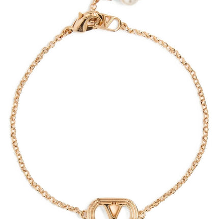 Valentino Garavani Gold Stainless Steel Bracelet
