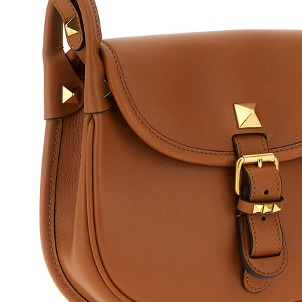 Valentino Garavani Brown Calfskin Shoulder Bag