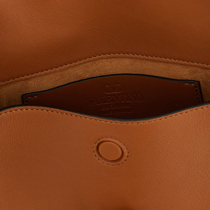 Valentino Garavani Brown Calfskin Shoulder Bag