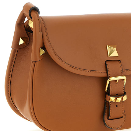 Valentino Garavani Brown Calfskin Shoulder Bag