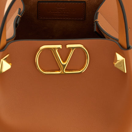 Valentino Garavani Brown Calfskin Tote Bag
