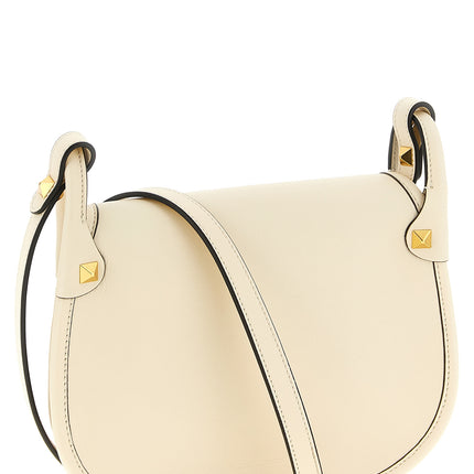 Valentino Garavani White Calfskin Shoulder Bag