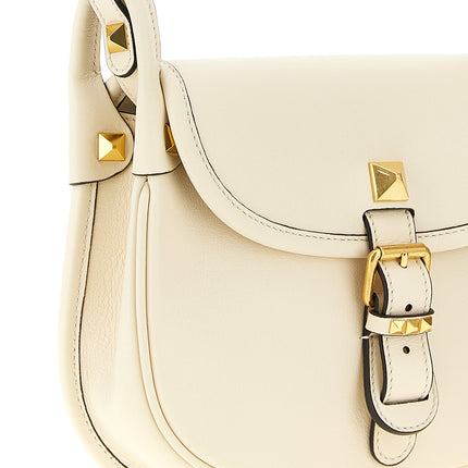 Valentino Garavani White Calfskin Shoulder Bag