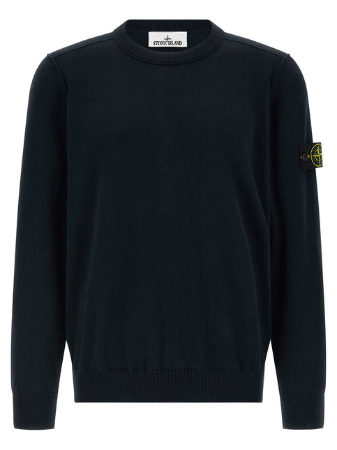 Stone Island Blue Cotton Cardigan
