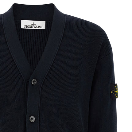 Stone Island Blue Cotton Cardigan