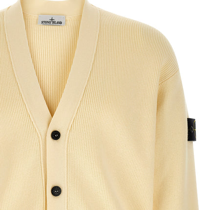 Stone Island Beige Cotton Cardigan