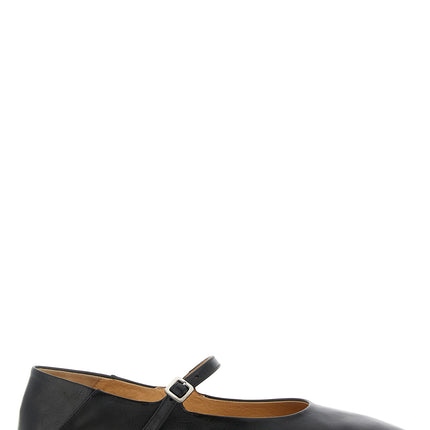 Marsell Black Calfskin Ballet Flats
