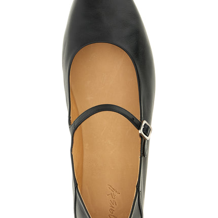 Marsell Black Calfskin Ballet Flats