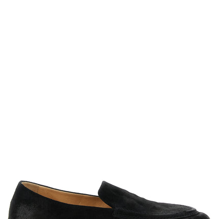 Marsell Black Calfskin Slip-On Loafers
