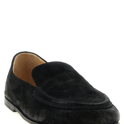 Marsell Black Calfskin Slip-On Loafers