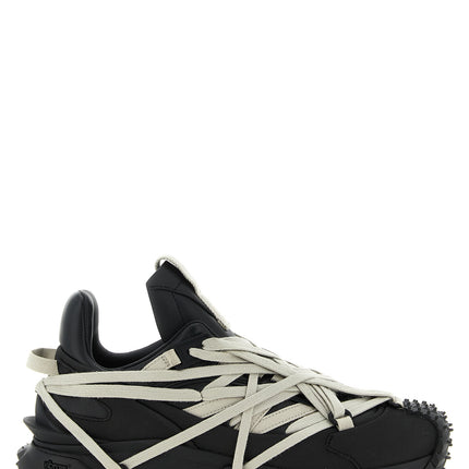 Rick Owens Black Cowhide Athletic Sneakers