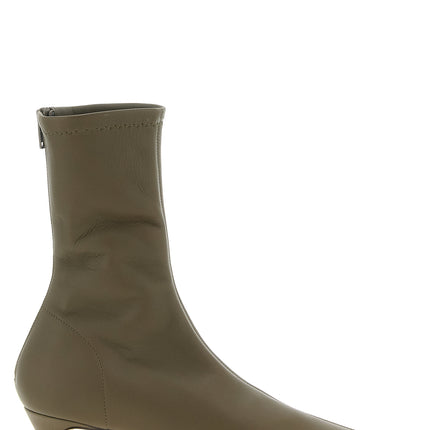 Khaite Bicolor Lambskin Ankle Boots