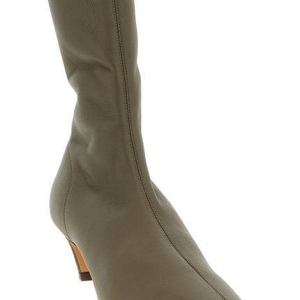 Khaite Bicolor Lambskin Ankle Boots