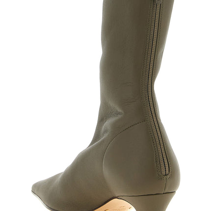 Khaite Bicolor Lambskin Ankle Boots