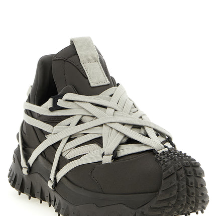 Rick Owens Brown Cowhide Athletic Sneakers